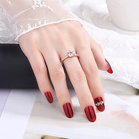 Certified 1ct. t.w. Diamond Engagement Ring 18k White Gold over Italy Silver - Picture 7 of 16